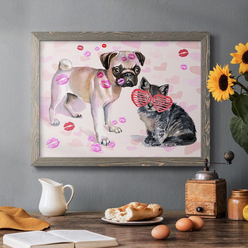 «Cute Couture Collection A», peinture sur toile encadrée, Gris, H 14 po x l 20 po x P 1,5 po