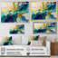 Or et turquoise, ordre complexe II sur toile-532807870-532807869