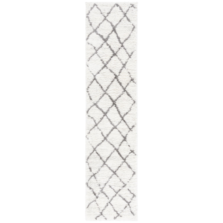 Zettie Berber Shag Performance Geometric Rug