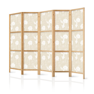 171cm H Solid Wood Folding Room Divider