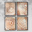«Wood Grain Suminagashi I», ensemble de 4-404534323-404534322
