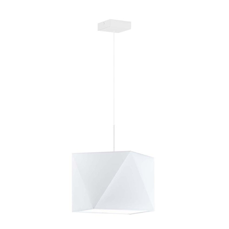 Denegar 1 - Light Single Pendant, White, White