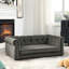 Grand lit confortable pour chien, surélevé et, de style moderne, gris foncé, - Housse de canapé gris, pour animaux de compagnie, - Mèche-871358576