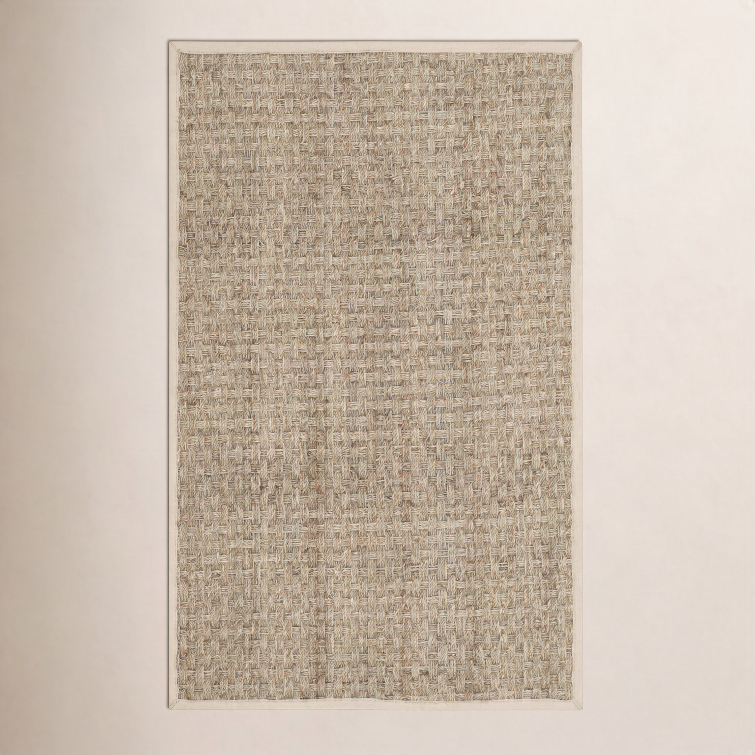 Dollard Natural Ivory Seagrass Rug, Rectangle 11' x 15'