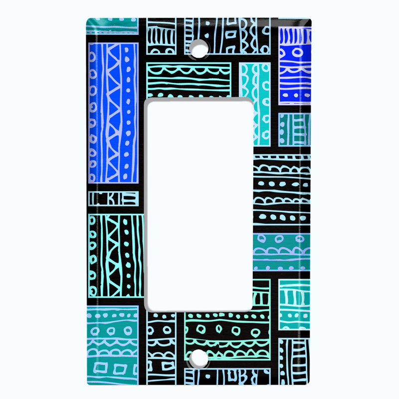 Patterned 1 - Gang Toggle Light Switch Standard Wall Plate