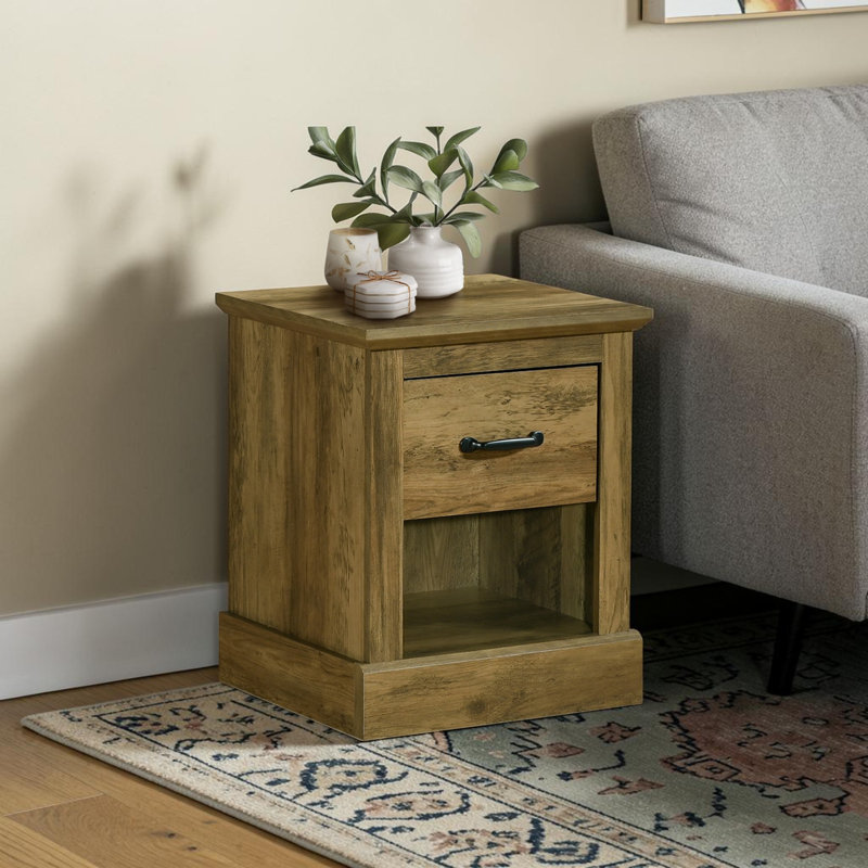 Table d'appoint à tiroirs de rangement Ottie
