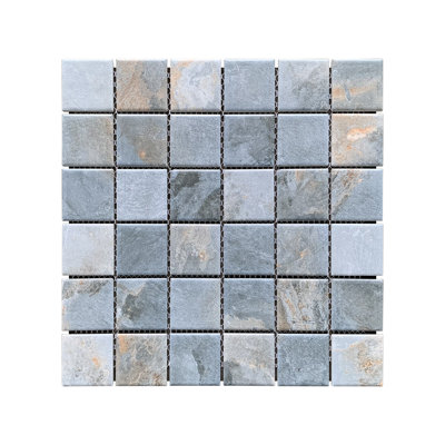 2x2 Matte Finish Porcelain Mosaic Tile – Grid Style, Wall & Floor Use