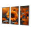 Ensemble de salon jaune et noir avec champ de tournesols en automne I - tournesols-2052717859-2052717861