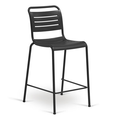 Ace Modern Aluminum Bar Stool – Stackable Outdoor Bar Height Seating