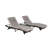 Outdoor Wicker Reclining Chair Set for Relaxation and Sunbathing-565317977