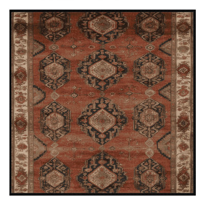 Tapis brun lavable à la machine