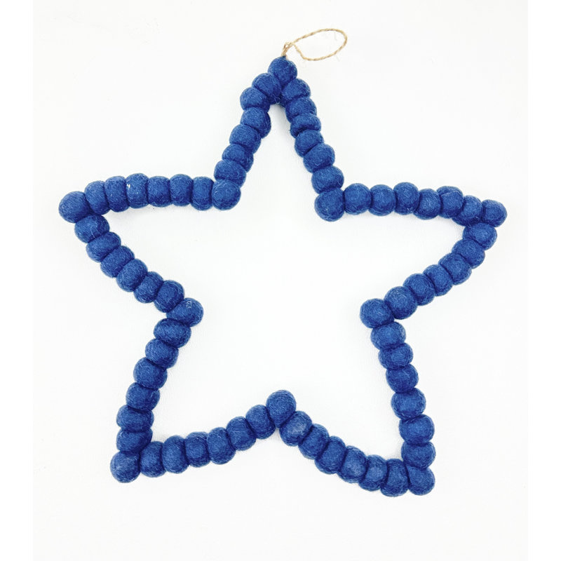 Étoile boule de feutre, Bleu marine