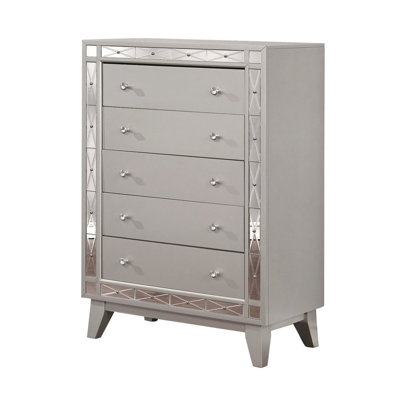 Commode 5 tiroirs en mercure métallique Eltra