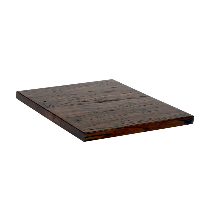 Plateau de table extérieur / intérieur, 1-1 / 8 po d'épaisseur, Brun foncé, H 1,62 po x L 60 po x l 30 po