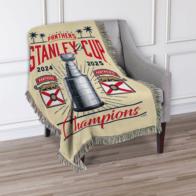 Northwest Florida Panthers Champs Tapestry Throw Blanket - Thumbnail 3