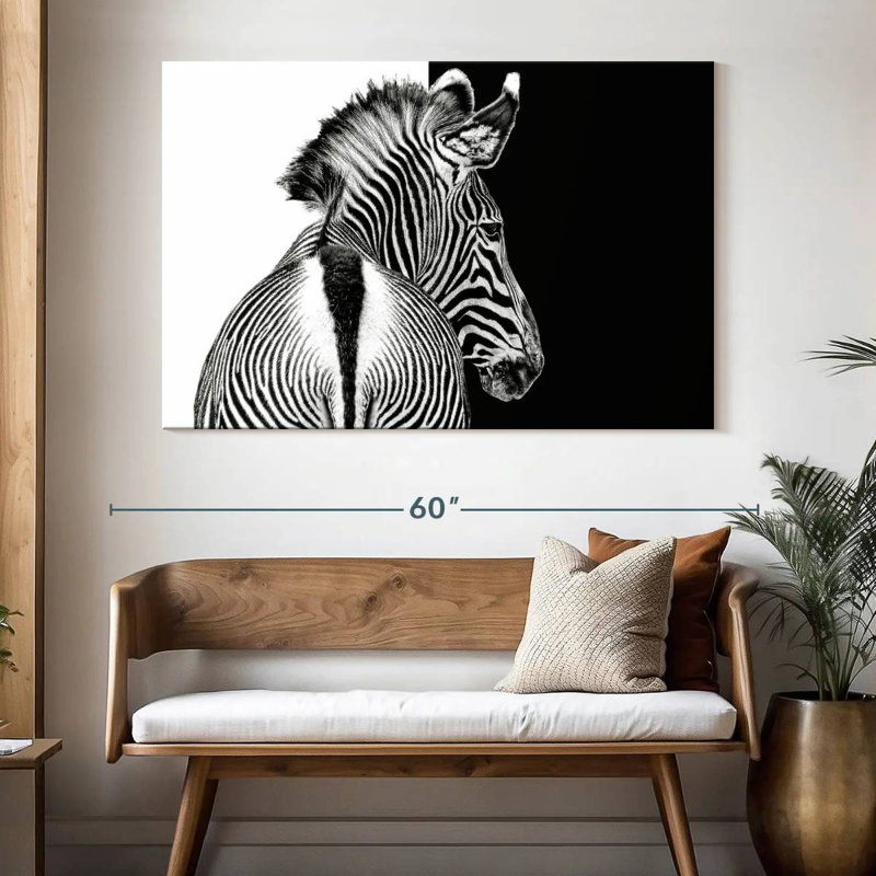 Brampt Zebra Contrast, 34" H x 51" W