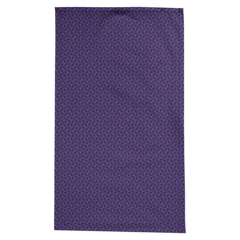 Nappe à motif géométrique 100% coton leffel, Mauve / Noir