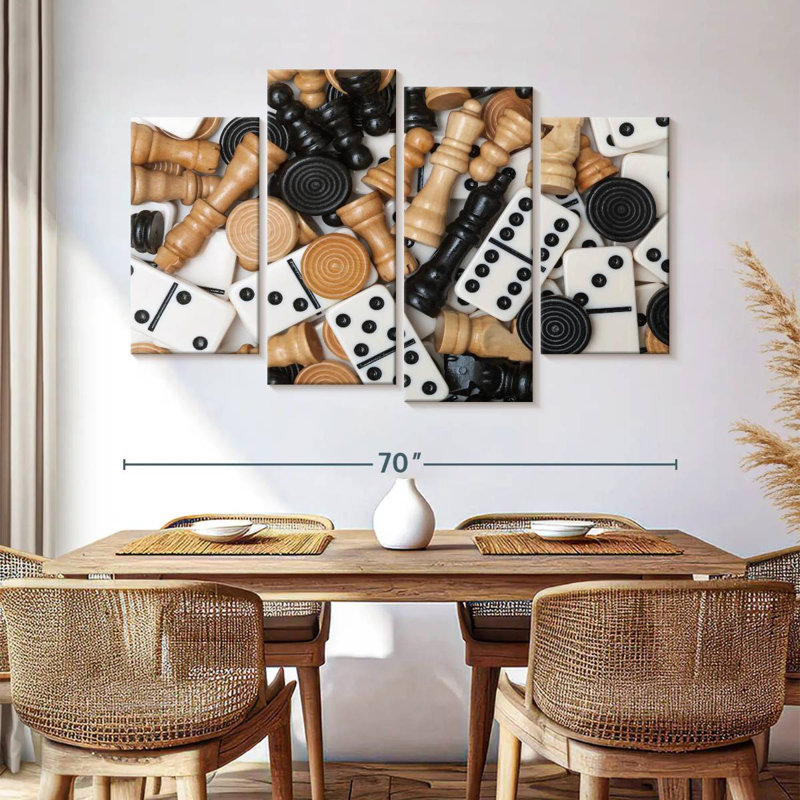 Senne Board Games, 42" H x 68" W