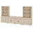 Scarlett Sideboard Cabinet With Bar Hutch, Buffet Cabinet With 4 Wood Doors, 8 Drawers And 3 Tier Shelves, 135''-217406558