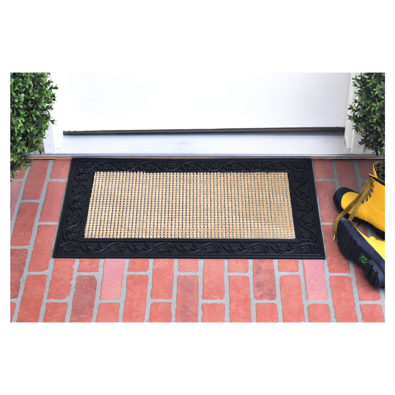 Gerken Non-Slip Doormat, 30" W x 48" L, Light Brown