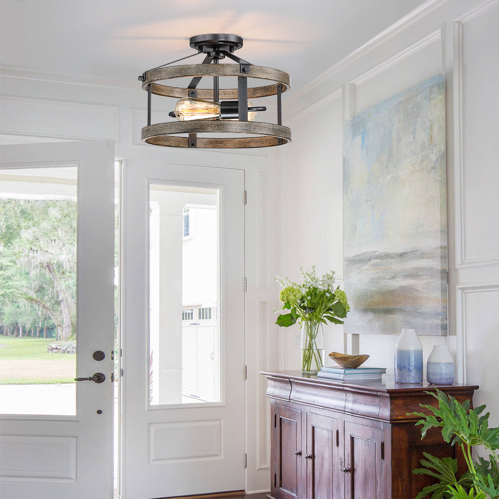 Denaisha Semi Flush Mount Gracie Oaks