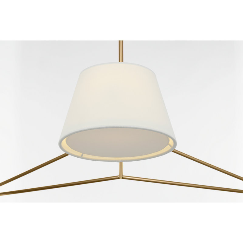 Hale 3 - Light Chandelier, 48, Estate Brass