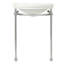 St. George 27.75" Tall White Vitreous China U-Shaped Console Bathroom Sink with Overflow