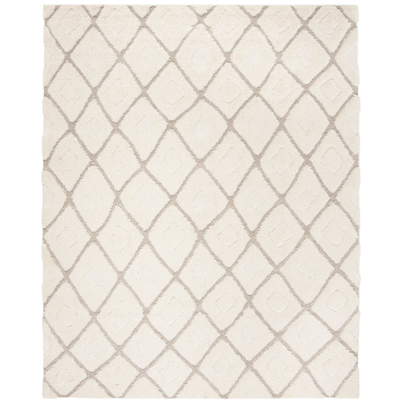 Napfle Olympia Shag Performance Geometric Rug, Rectangle 6'7" x 9'2"