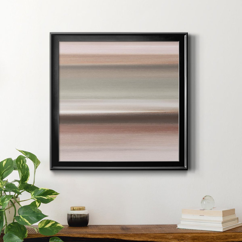 Guilded Sands I - Picture Frame Print on Canvas, Black Framed Canvas, 32" H x 32" W x 1" D