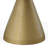 Modern Gold 54" Round Dining Table with Elegant Pedestal Base