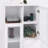Wooden Floor Cabinet With 2 Glass Doors And 2 Storage Space,Living Room Bathroom Entryway-1245414197