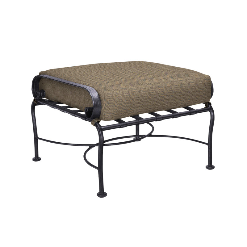 Classico-W Outdoor Ottoman, Graphite, Harris Stone