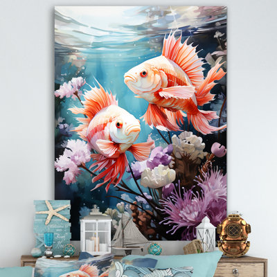 " Perch Fishes In Coral World "
