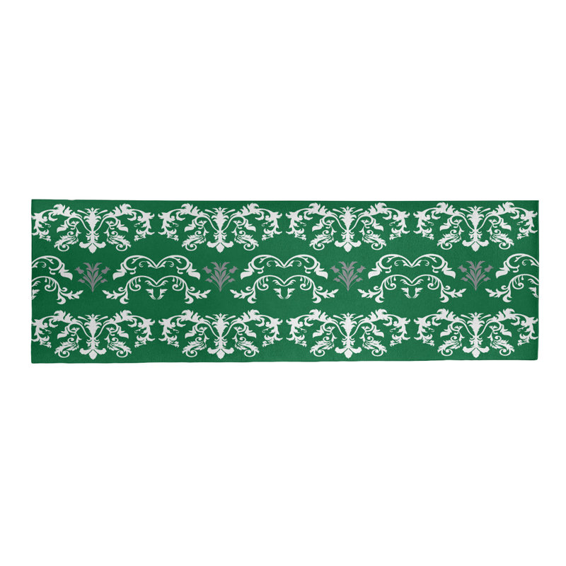 Tapis de couloir vert