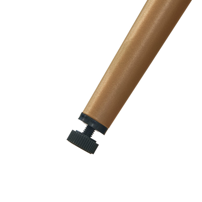 Tabouret de comptoir rembourré 27 po avec accoudoirs, Brun