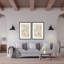 Abstract Sophisticated Line Diptych-506476945