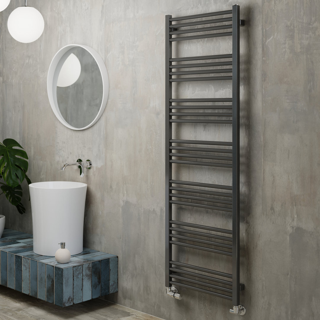 Terma Fiona Heated Towel Rail 1620 x 500mm Sparkling Grey 2349BTU - Image 4