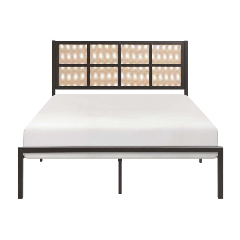 Grand lit plateforme Sanibel, Queen, Bronze