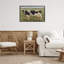 «Painterly Cow on Farm», art de la giclée encadrée par Sara G. Designs-1697356574-1697356575