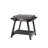 Grey And Black End Table With Drawer Storage Compartment Side Bottom Shelf In Distressed Grey/black
