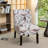 Capa Fabric Armless Contemporary Accent Chair Floral Accent Chair Armless Chair Contemporary Chair
