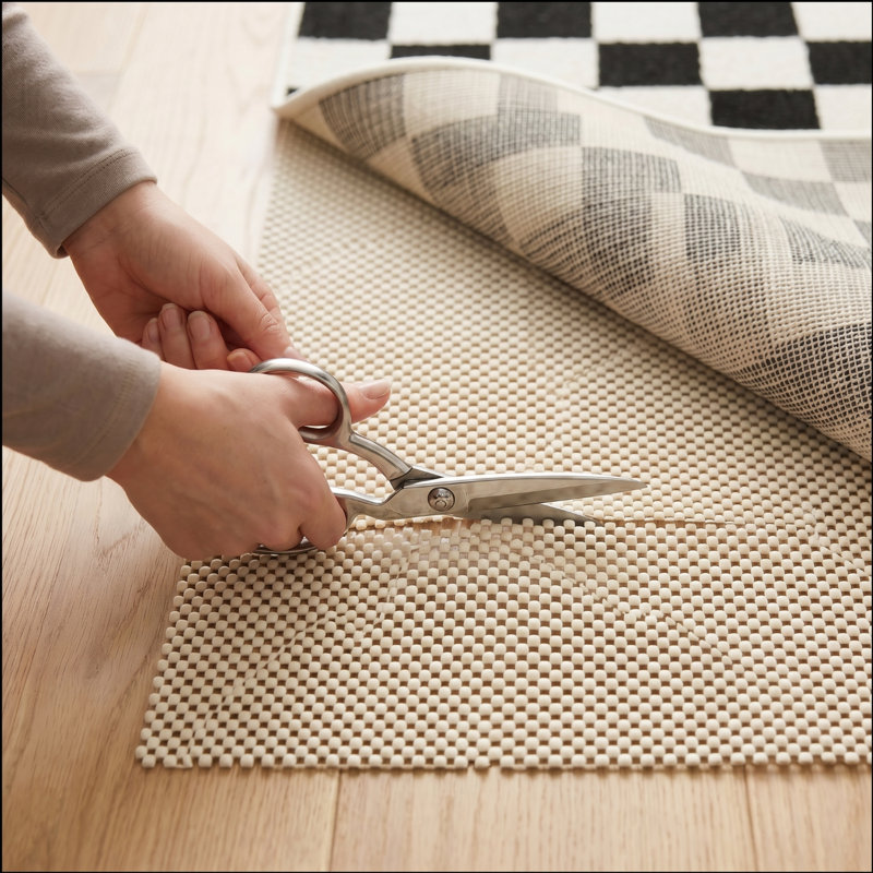 Tapis sous-tapis 2 pi x 8 pi pour tapis de couloir, pince pour tapis très résistant, poignées pour maintenir les tapis en place, tapis antidérapants pour les planchers durs et mous, tapis sous-tapis et protection pour plancher de bois franc