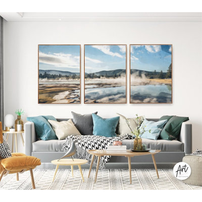 Yellowstone National Park Posters, Watercolor Prints, Nature Landscape
