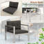 Chaise de patio avec coussins Welbert