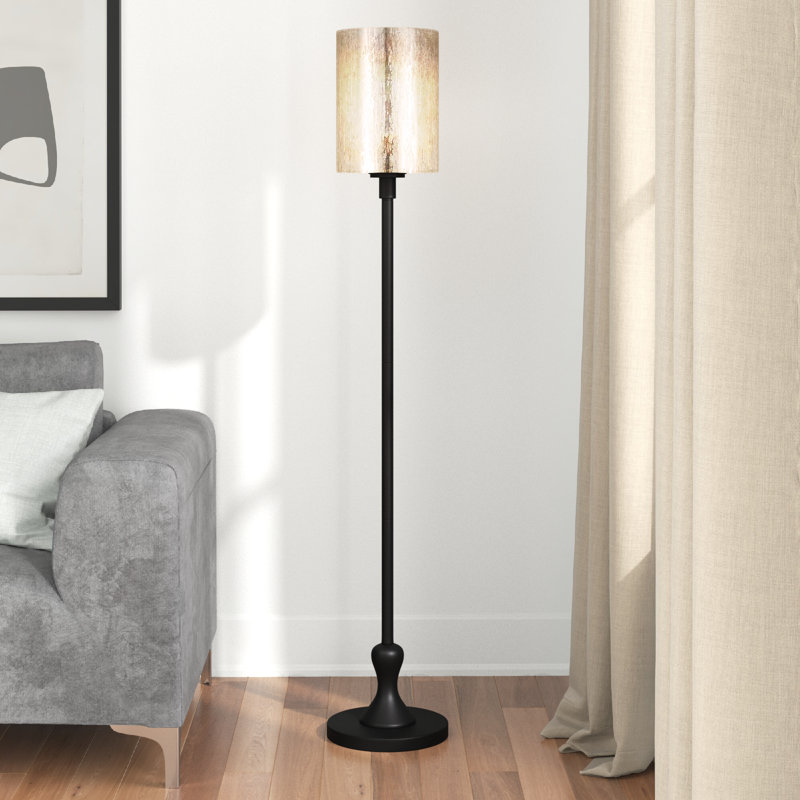 Lampe sur pied 68,75 po Aryaa, Bronze noirci