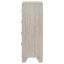 Commode moderne à 4 tiroirs avec empreinte compacte et rangement vertical