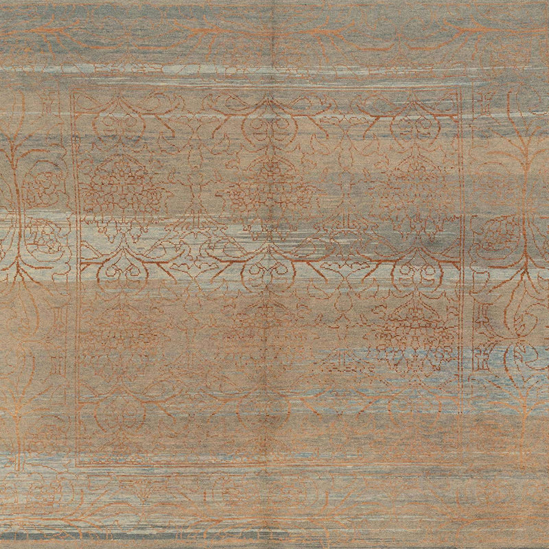 Tapis abstrait moderne 1669, Carré 6 pi