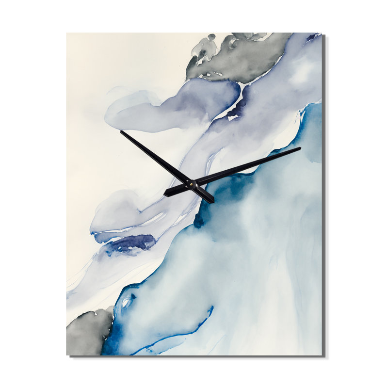Horloge murale surdimensionnée Sapphire Blue Nebula, Grand