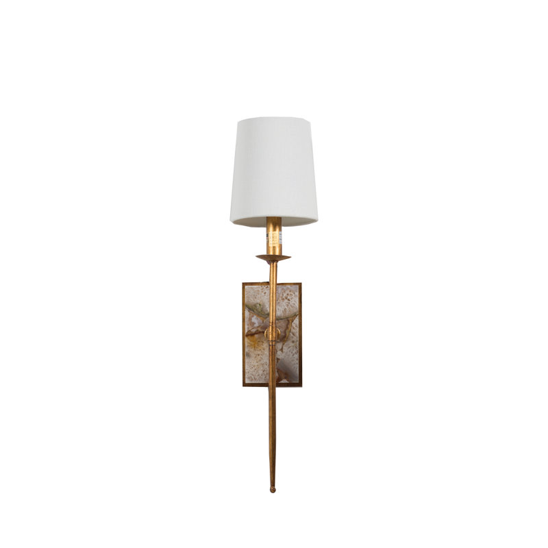 Garnet 1-Light Wallchiere, Gold