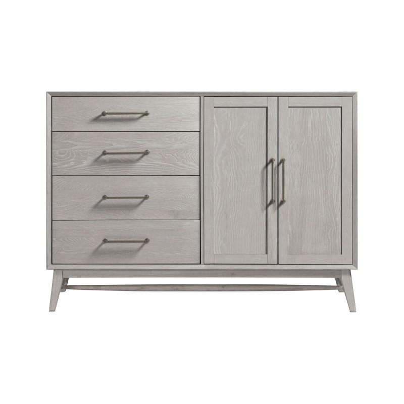 Commode pour homme 4 tiroirs Catriona, Blanc